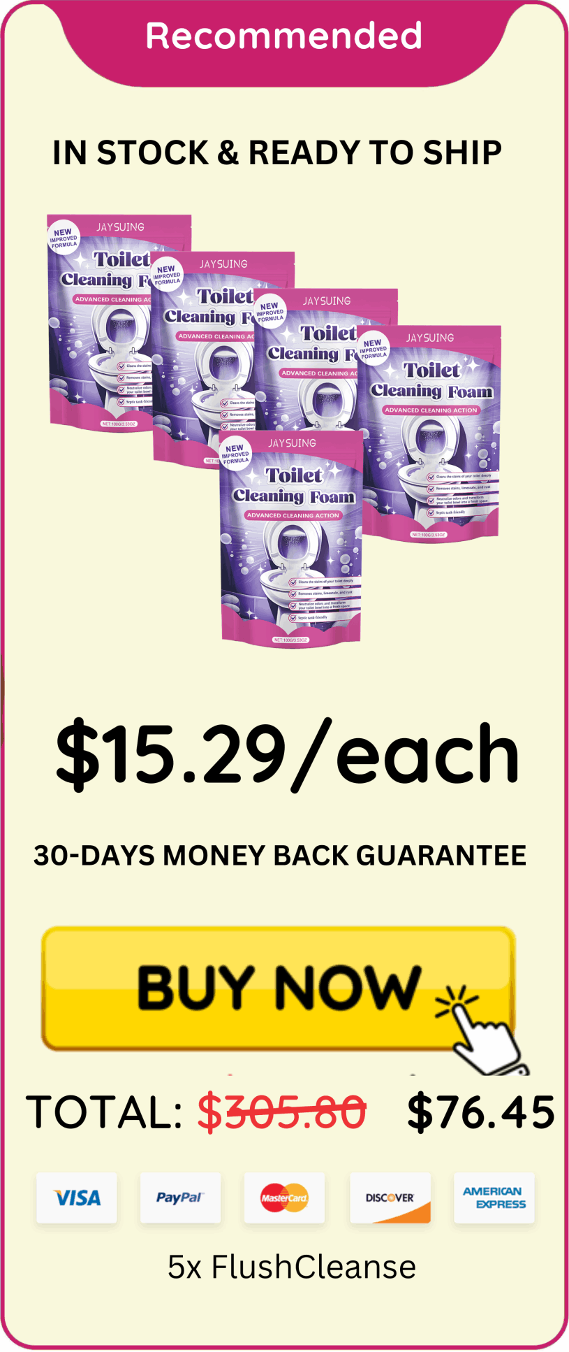 FlushCleanse Package price